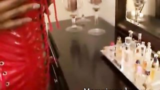 Big booty black lesbian is horny with a younger friend coming over