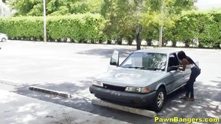 Dirty Big Tittied Ebony Teen Slut Takes On A Huge White Dick