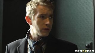 Horny perky-tit black doctor slut in lingerie fucks hard big-dick