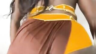 Hawt Black Onlyfans Model Exposed Twerking in Princess Leila Cosplay