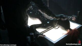 Black butt hooked on device servitude