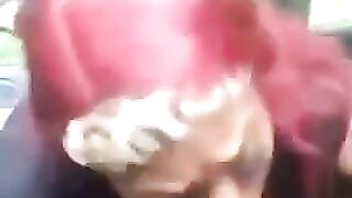 Arkansas Thot Sucking my Jock in the Car