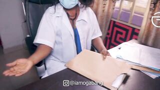 Youthful Nasty female medical doctor bang  student right in her office