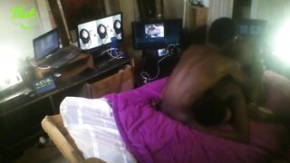 Thot in Texas - Afro American Thot Slut Drilled and Cummed Inside Jamaican Fresh York