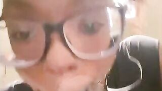 Nympho Black with Glasses