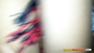 Real Amateur Afro Pair Homemade Sex Tape with Black hotty Riding BBC