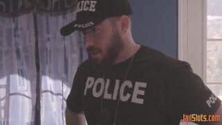 Black teen prostitute gives cop a freebie