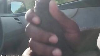 My Hotty Caught me Jerking off in the Car whilst that babe was out