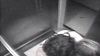 Sexually Excited, amateur pair is having steamy sex in the elevator, nt knowing about a security camera
