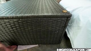 Super tiny ebony 20yo gal sucks a biggest ebony knob! - black porn