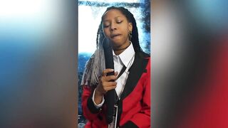 Tiny Black in Kakeguri Cosplay Takes BBC