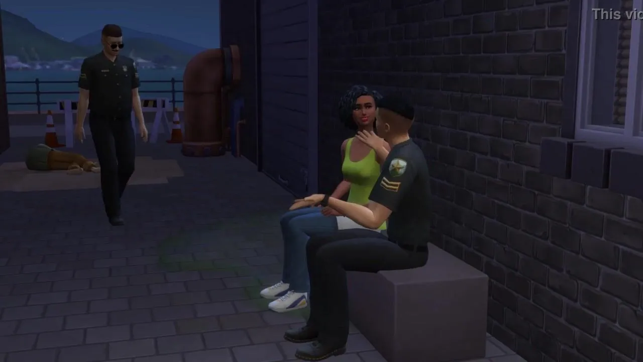 Free Black Barmaid Entertaining 2 Cops At The Back Alley (Promo) - The  Sims CG Manga Porn Video - Ebony 8