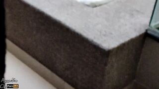 eighteen year old girlfriend is caught in the act masturbating and accepts to bang in the morn