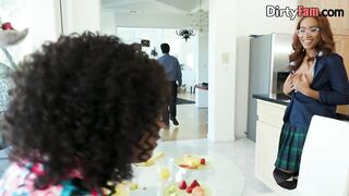 BANGBROS - Ebony stepmom sucking taboo knob in 3some in advance of ding-dong sex