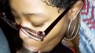 Look how she Drinks my Cum at the End!