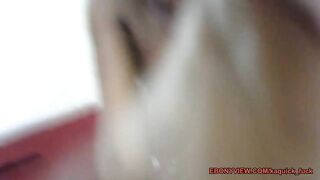 Breathtaking small black twerking