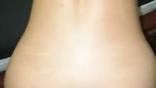 Damn this babe merely eighteen and got a obese booty plus some large booty tits