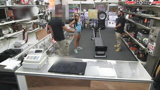 BANGBROS - Ebony pawnshop sweetheart screwed on equipment in advance of facial