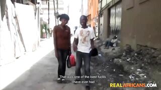 REAL AFRICANS - Youthful Stud Brings Amateur Black Street Wench Home To Screw