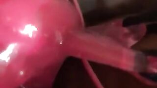 Playing in my soaked twat with my pink viibrator