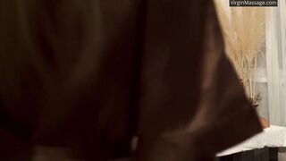 Olivia Cassi virgin enjoys her clitoris rubbed until orgasms