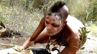 SCOUT69 - AFRO SHORT HAIR BLACK TEEN BIANKA ENTICE STRANGER TO SCREW (Bianka Blacka)