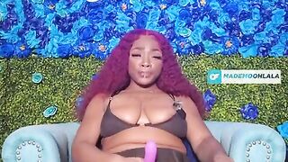 getting freaky with a belt on and a sex doll