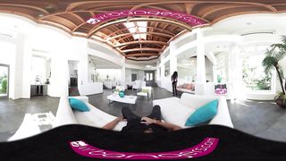 VR Bangers - [360° VR] Sexy Black Perfect Ass Maid Fucked and Cream-pied