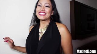 Booty Packed Oriental Sensation Maxine X Gets 12 Inch Penis Up Her Booty!