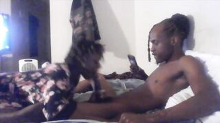 sucking a large booty weenie