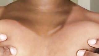 Carnal titty/nipple play with oil