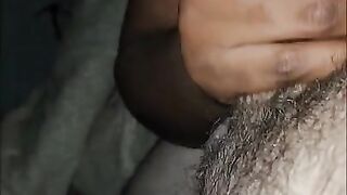 Black sucking the cum out of white wang