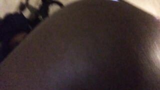 Hot ebony ass bouncing up and down a hard weenie (Large Ebony)
