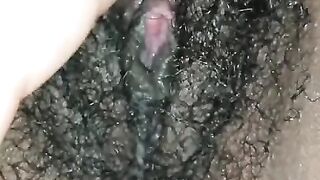 Black stepsister lets me play with her twat whilst we're high