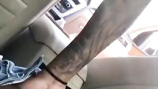 FINGERING HIS GIRL IN THE CAR