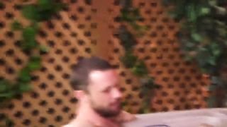 Hottubbing with Uncle Miles