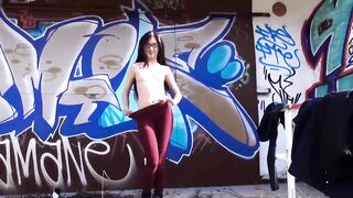 Ebony And White Double Teamed (Large Ebony)