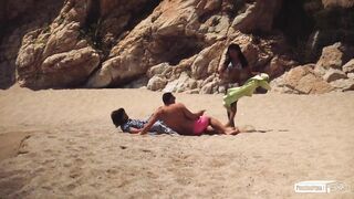 PornDoe Pedia: Pretty Portuguese hottie Noe Milk beach seduction on PornHD