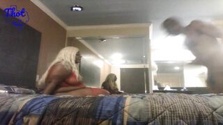 Thot in Texas - Thick Black Mommy on Top & Introducing Promise D'Booty Recent Model with Huge Butt