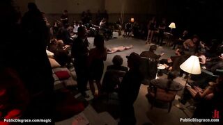 Black angel double penetration public banged