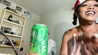 MissKittyKash on her CB livecam rapid filthy anal beer and playing w fans join me on Chaturbate dot com