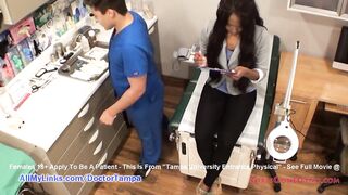 Black Misty Rockwell recent Student Gyno Exam by Doctor Tampa Caught on Camera merely @ GirlsGoneGynoCom