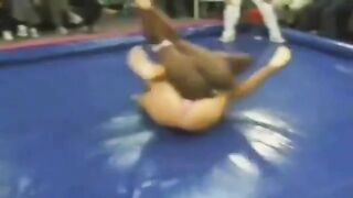 real wrestling interracial match
