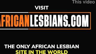 Ebony lesbo roommates exposed enchanting romantic breakfast makeout