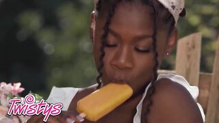 Twistys - Hazel Grace Frolics In A Field In Her Cowgirl Boots & Daisy Dukes As This Babe Takes Off Her Brassiere