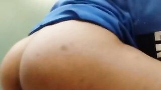 NEARLY CAUGHT - PUBLIC MASTURBATION BLACK AT WORK