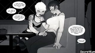 SAMMY 1 - Large Shlong FUTANARI Boss Anal Bang Employee in the office