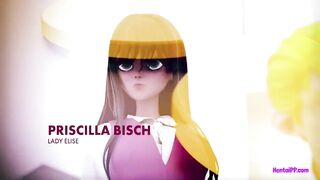 Black Futanari Playgirl And Lascivious playgirl CG Masturbation