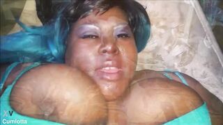 CUMLOTTA HUNTER OWNED & SHARED - big beautiful woman BUKKAKE IV - VIDEO