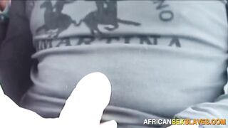 White ranchers pick up ebony Afro maid this babe sucks knob the ride